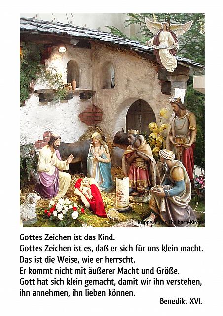 Benedikt XVI.: Gottes Zeichen ist das Kind
