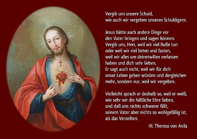 Theresa von Avila: Vergib uns unsere Schuld